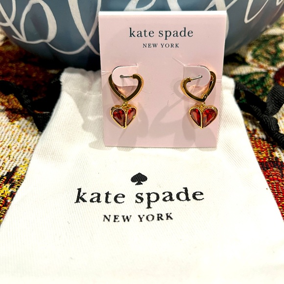 kate spade Jewelry Nwt Kate Spade Heart Earrings Wjewelry Bag